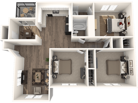 The McClain Floor Planat Randolph Park, Charlotte, NC